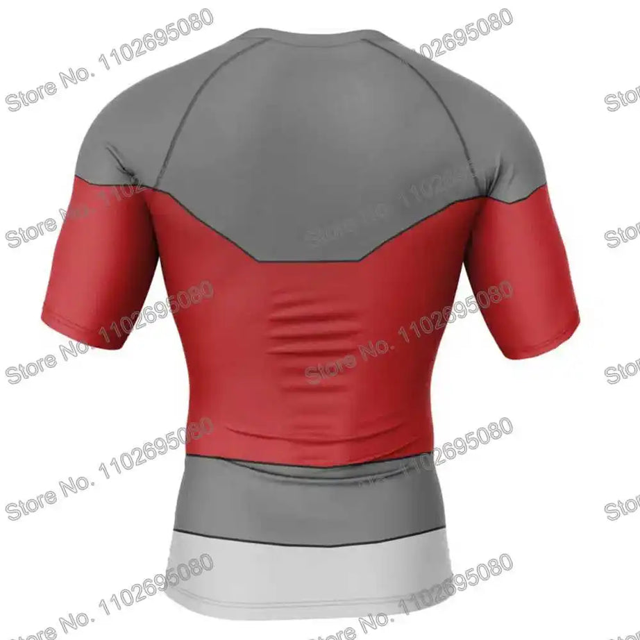 Vêtements de surf Invincible 4 BJJ MMA Rash Guard Homme Manches Courtes T-shirt de plongée Maillot de bain moulant Combinaison de plage d'été Femme GYM