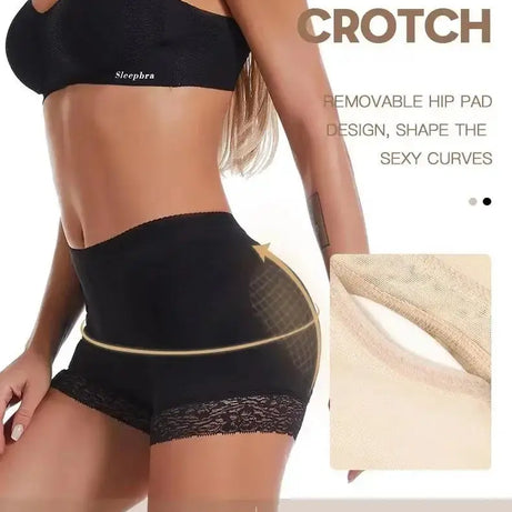Culotte push-up femme 2025, effet fesses rebondies, rembourrée, taille haute, ventre plat, effet ventre plat.