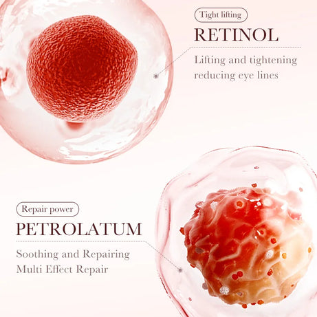 Crema de contorno de ojos con retinol en barra para eliminar ojeras, hidratar, reafirmar e iluminar la piel del contorno de ojos.