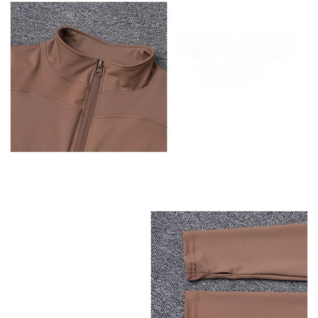 Women Sport Jacket Long Sleeve Shirt Workout Coat Gym Training Clothing Yoga Sportswear