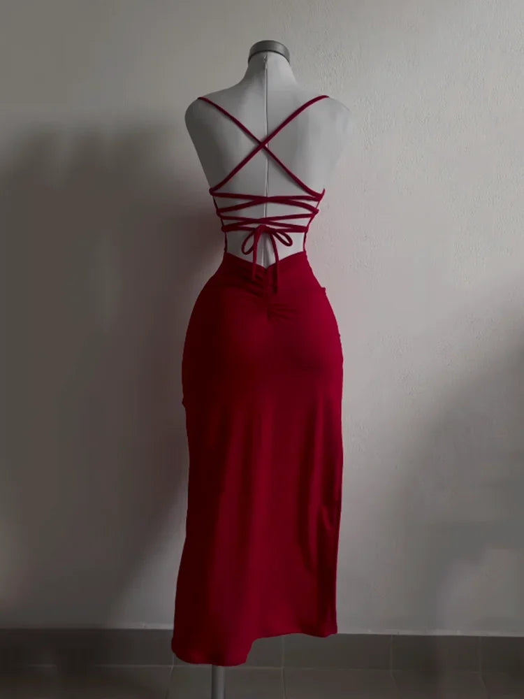 Robe d'été explosive 2025, ultra-sensible, dos nu, style Spice Girl, robe taille basse