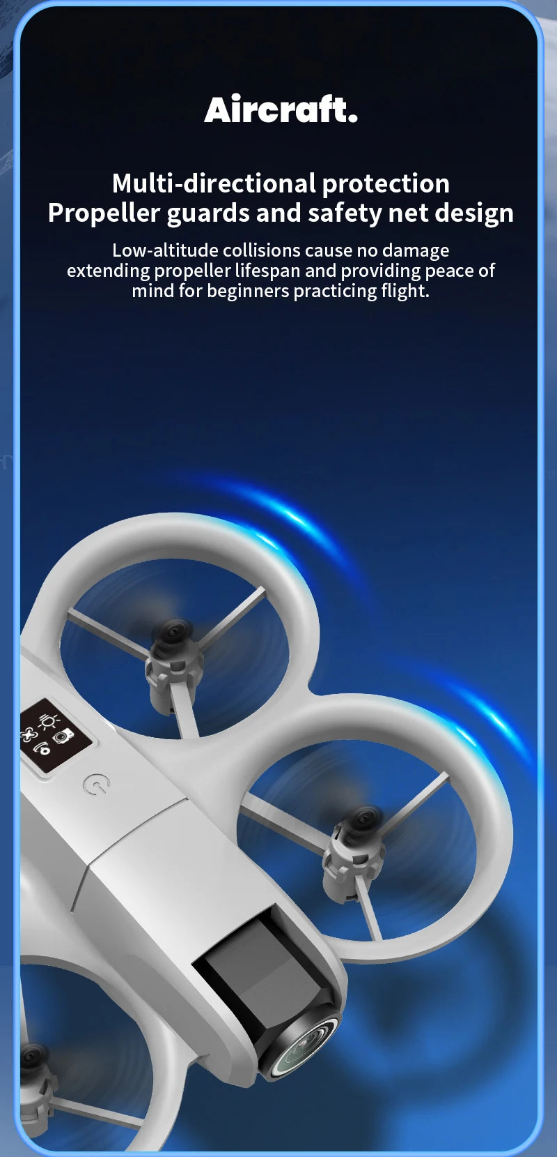 Nouveau mini drone H135 WIFI FPV Hover, caméra 4K professionnelle, lumières colorées, drone RC pliable, quadricoptère, jouet RC, cadeau